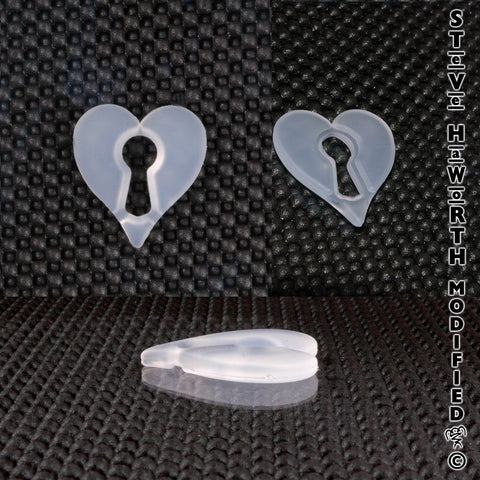 Lock - Heart 41.3mm long x 44.5mm wide x 6.4mm tall