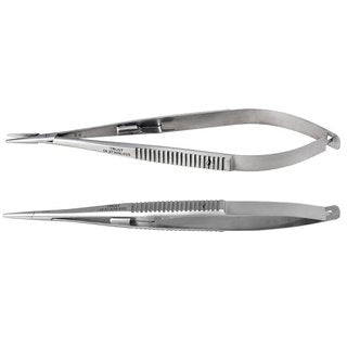 Fine Needle Holder without Scissor End - Easy Two-Finger Handle