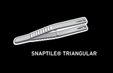 One Box of 100 Snaptile Sterile Disposable Piercing Forceps (Triangular)